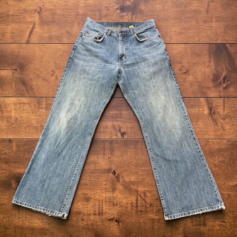Vintage Y2K Abercrombie & Fitch Mens Distressed Bootcut Jeans Medium Wash 32x30